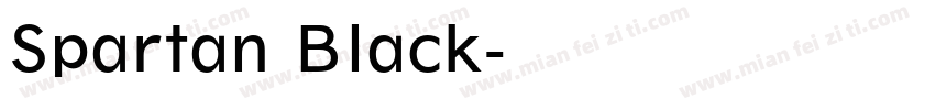 Spartan Black字体转换
